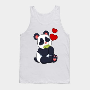 Panda at Eating of Leaves Tank Top